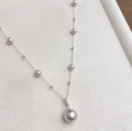 Beaded Pearl Chain Necklace